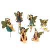 Mini Fairy Miniature Resin Elf Set Garden Micro Landscape Angel Statue DIY Decor