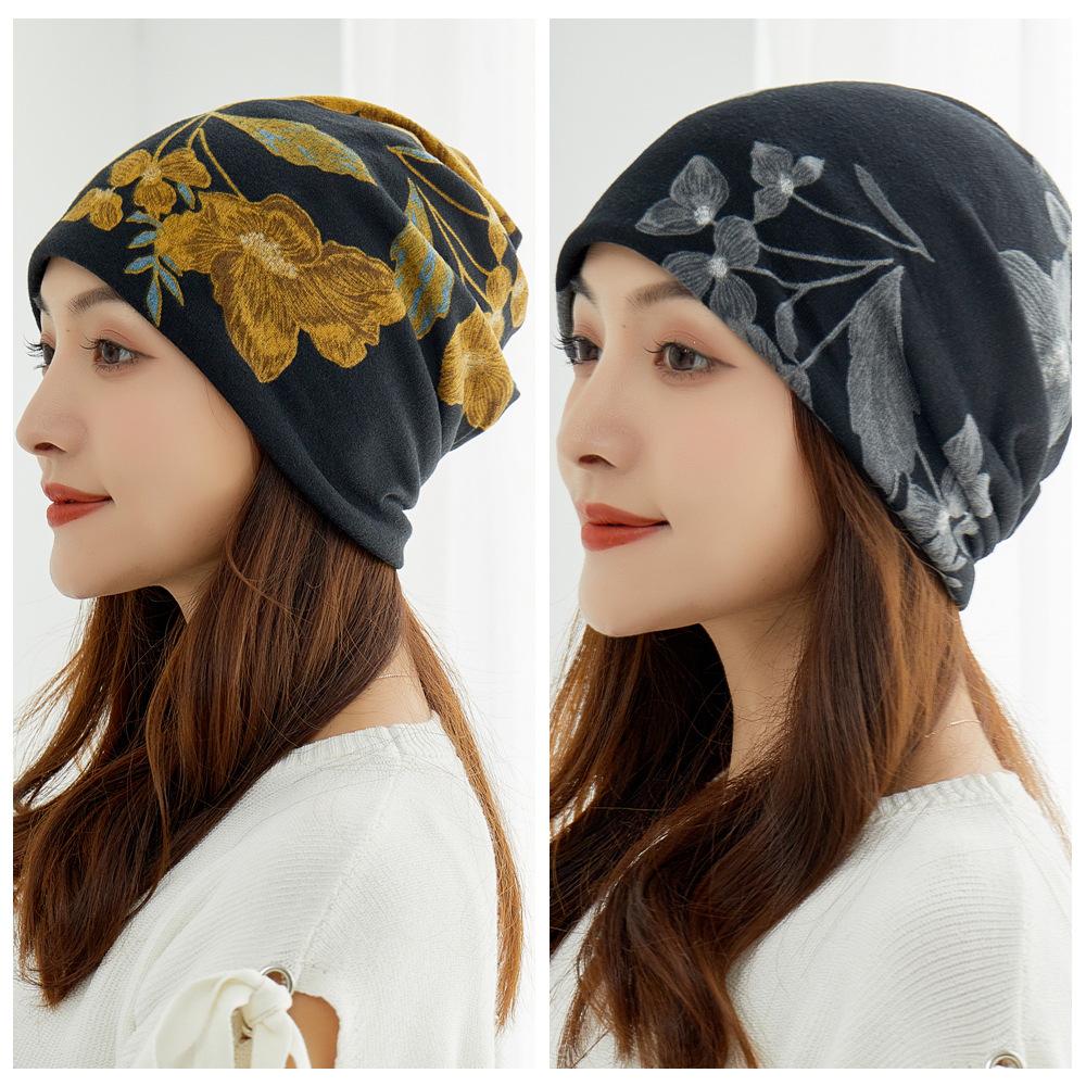Vielseitige koreanische Damenhüte für Herbst/Winter: Kopftuch, Baotou, Pullover, Halstuch, Print, Flor und Ohrenschutz