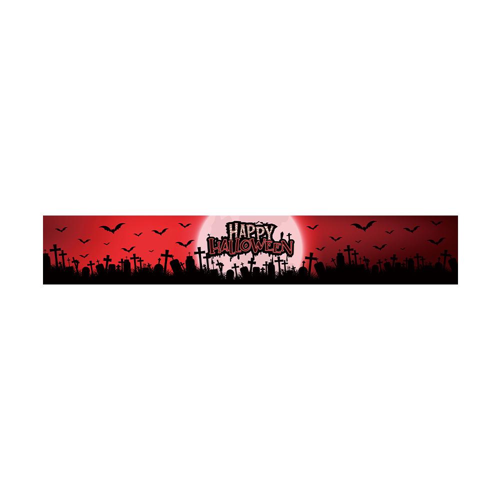 Customizable Day of the Dead Skull Banner for Halloween Party Decorations