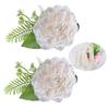 Pack of 2 Artificial Flower Curtain Clips Decorative Tiebacks Clasps Buckles Window Drape Holders Holdbacks Home Decors
