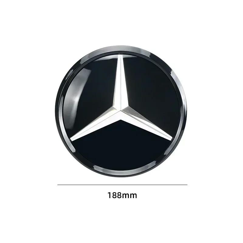 

Car Sticker 2025 Hot For Mercedes Benz 3D 188mm Front Grille Star Logo Emblem Badge For Mercedes-Benz C Class 2014-2018 GLC Car