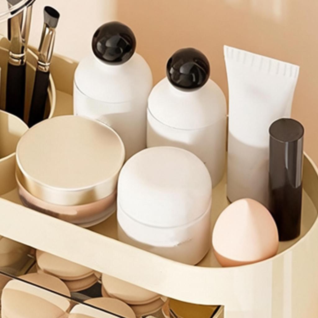 Makeup Storage Organizer Large Vanity Organization Dresser Cosmetic Storage Organizer For Perfume Brush Lipstick Skincare