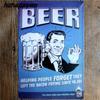 Vintage Tin Beer Signs Antique Decorative Metal Plaques Beer Carteles Vintage Metal Plaque Metal Vintage Pub 20*30cm