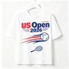 Maglietta Unisex Sportiva a Maniche Corte US Open 2026 Torneo di Tennis Retro