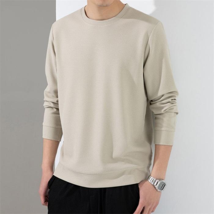 Men's Autumn Style Slim and Loose New Style Men's Long-sleeved Top Sweatshirt Men's T-shirt Casual Large Size Men