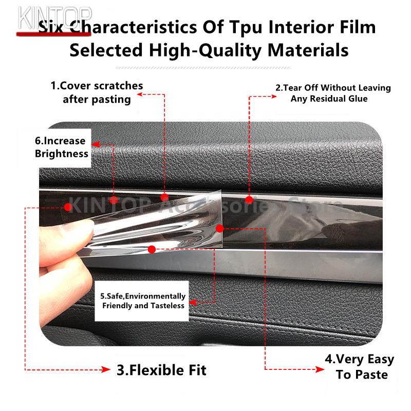 For ZEEKR X 23-26 Center Pillars Transparent TPU Protective Film Anti-scratch Repair Accessories Refit