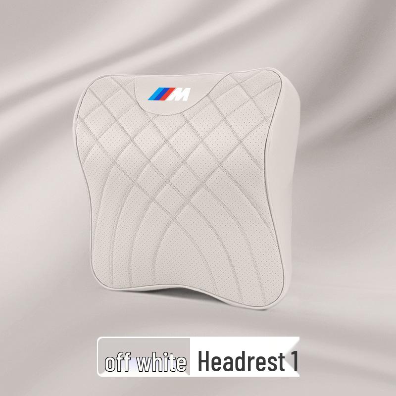 BMW Series Headrest & Lumbar Pillow: Compatible with 1, 3, 5, 7 Series and X1-X6 models for Neck Support and Comfort.