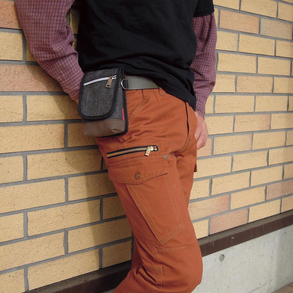 Small Item Lightweight and Black [Bouken Club] Multi-functional Case, Rough,