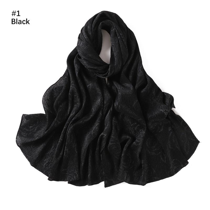 

Large Size Silkly Stain Scarf Women Plain Foulard Femme Luxury Hijab Long Bandana Evening Party Dress Shawls And Wraps