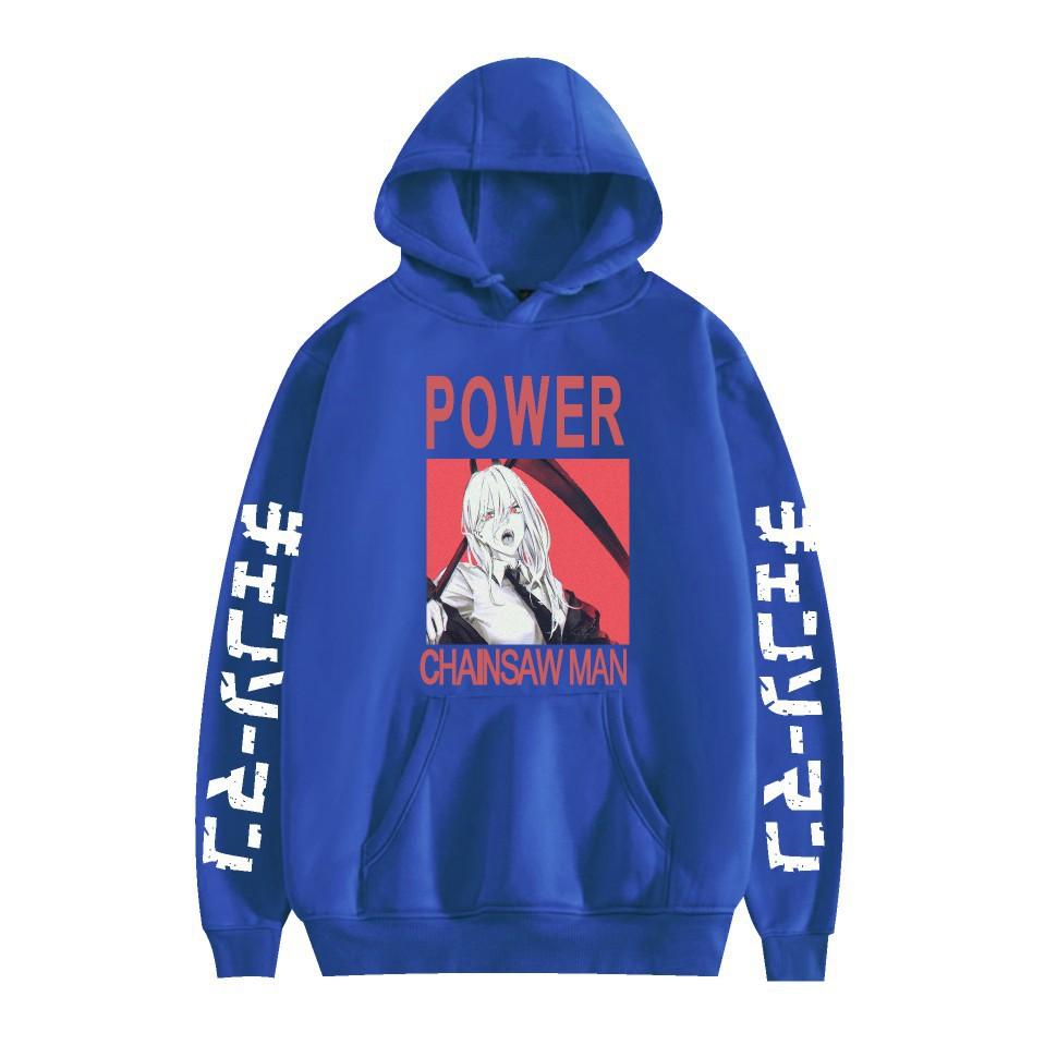 Chainsaw Man Otoño Invierno Forro Polar Ropa de Calle Tops Hombre Mujer Moda Sudaderas