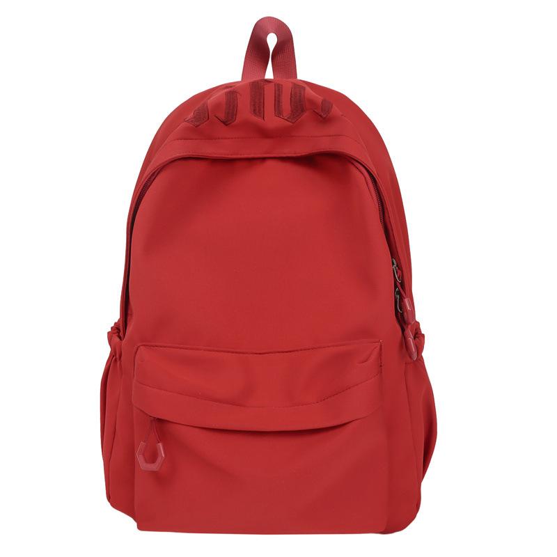 Summer New Nylon Lightweight Sports Travel Ins Large Capacity Solid Color Letter Student Couple Backpack