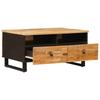 Coffee Table Brown 80 X 54 X 40 Cm Solid Mango Wood
