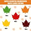 50pcs Autumn Thanksgiving Maple Leaf Greeting Cards Classroom Decorations Hand Cutting Party Supplies cards ,Thanksgiving Day