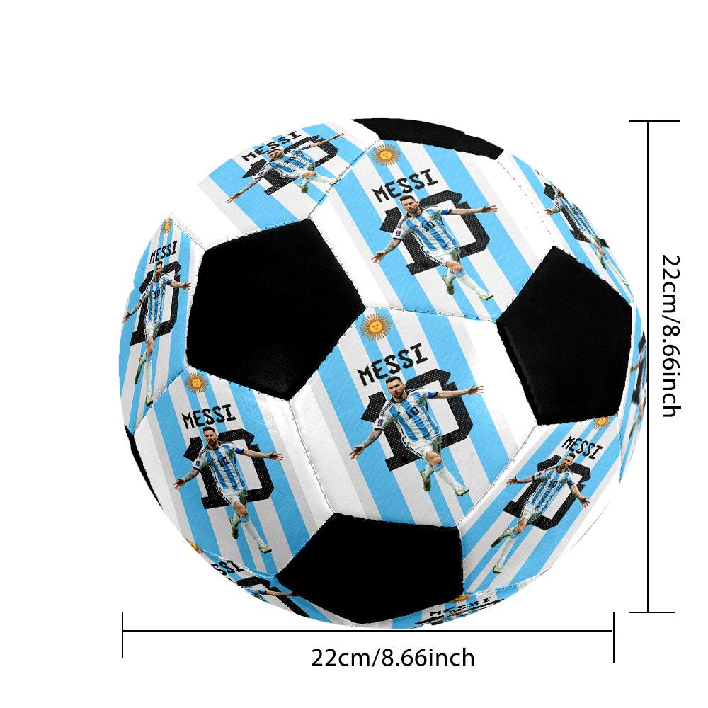 A Custom-made, Machine-stitched Size 5 Soccer Ball with Your Photo Makes the Perfect Gift.