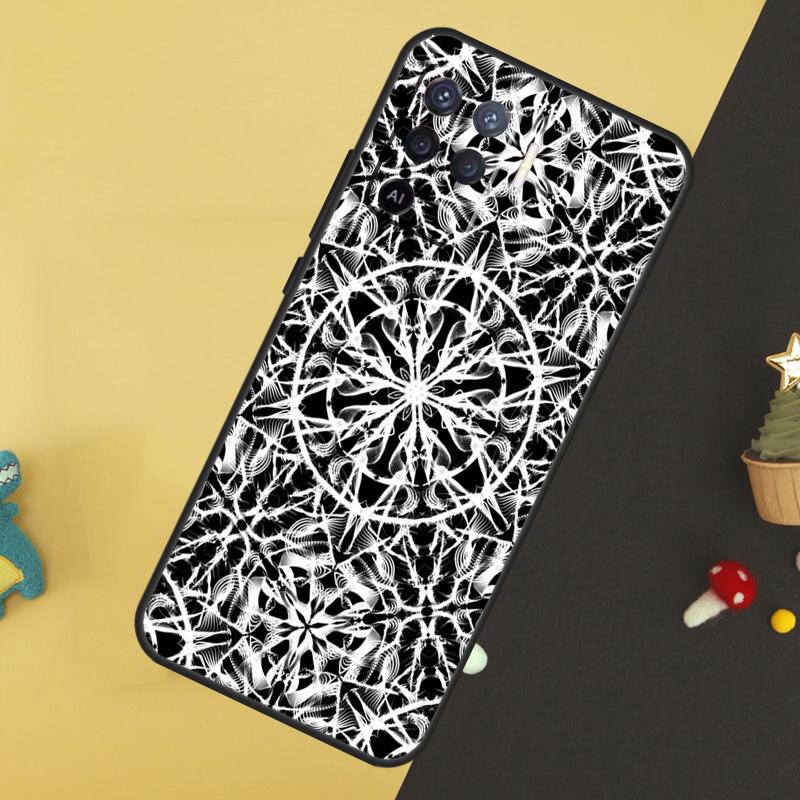 Mandala Pattern Case For Oppo A60 A80 A40 A15 A16 A17 A57 A94 A74 A54 A76 A96 A18 A38 A58 A78 A98 A5 A6 Pro