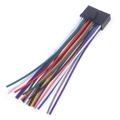 Car Radio Wire Harness 20Pin Cd Connector Cable T-Plug Power Cord Modified Parts