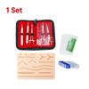 4/3/2/1Set Medical Students Suture Practice Kit Surgical Training with Skin Pad Model Tool Set Educational Teaching Equipment