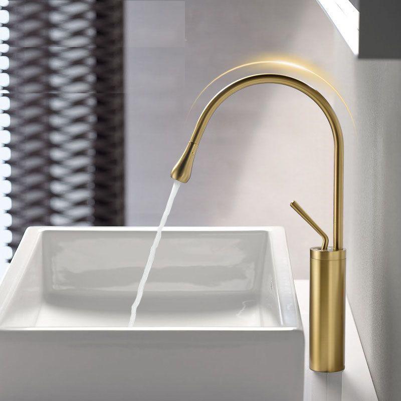 Black/Chrome/Gold Brass Basin Faucet Bathroom Faucet Mixer Tap  Wash basin Faucet Single Handle Hot and Cold Faucet