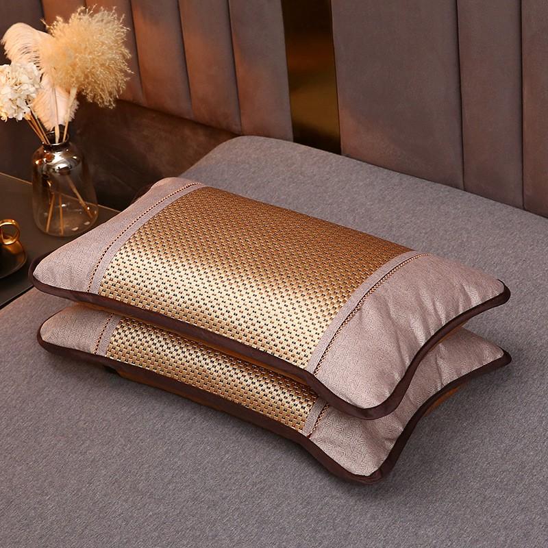 Cooling Buckwheat Pillow Adults Students Sleep Comfort Breathable Rectangle Bed