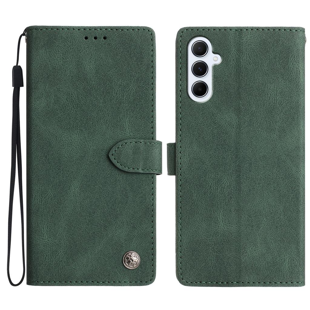 For Samsung Galaxy A56 5G Leather Case Solid Color Phone Wallet Cover