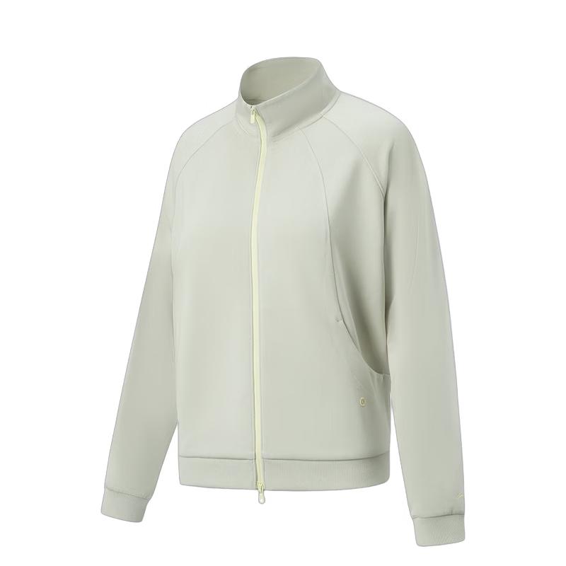 Li-Ning Women's Antibacterial Cooling Open-Front Stand Collar Sweatshirt AWDW684