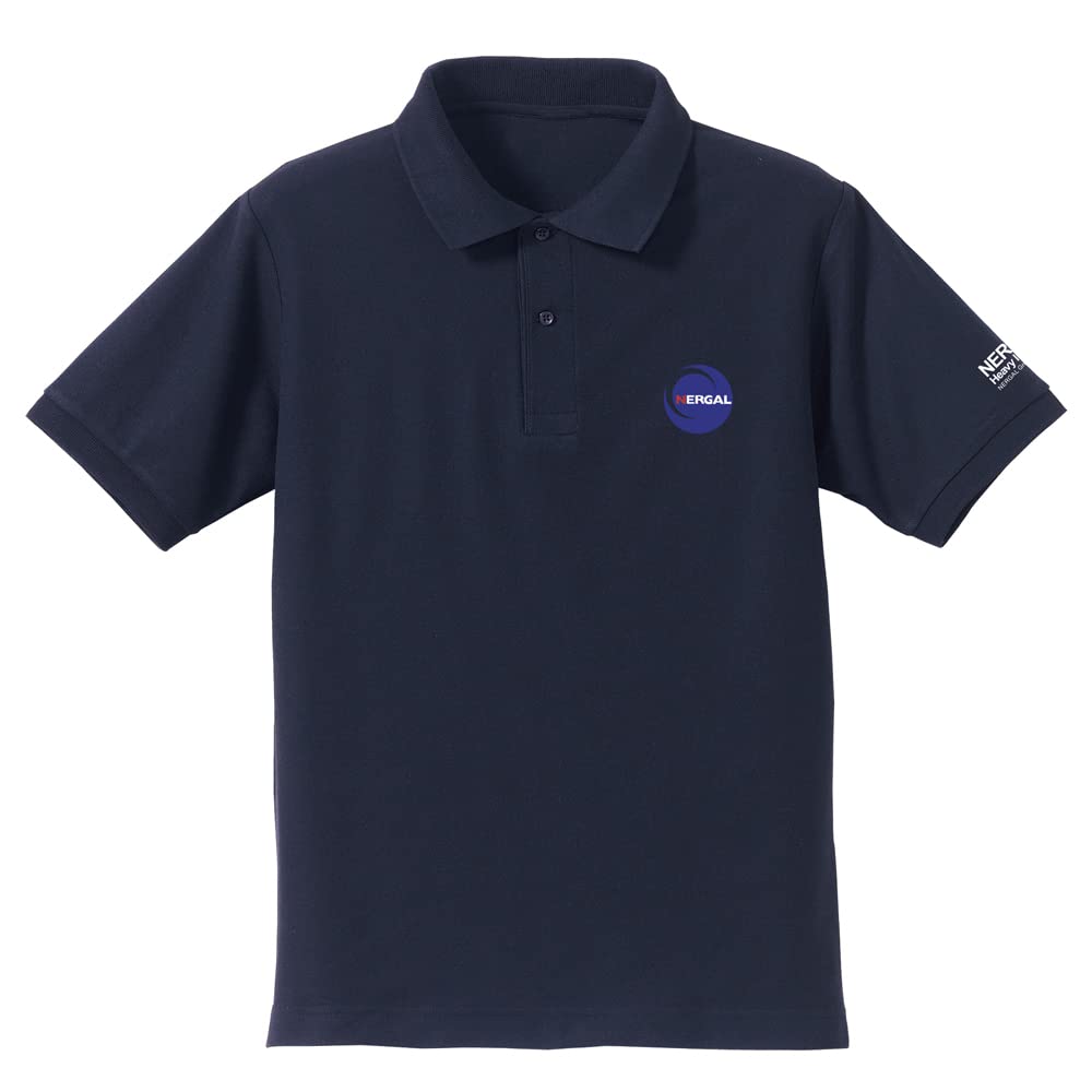 COSPA 2D Cospa Mobile Suit Nadashiko The Prince of Darkness Nergal Heavy Industries Embroidered Polo Shirt NAVY L Cotton Polyester