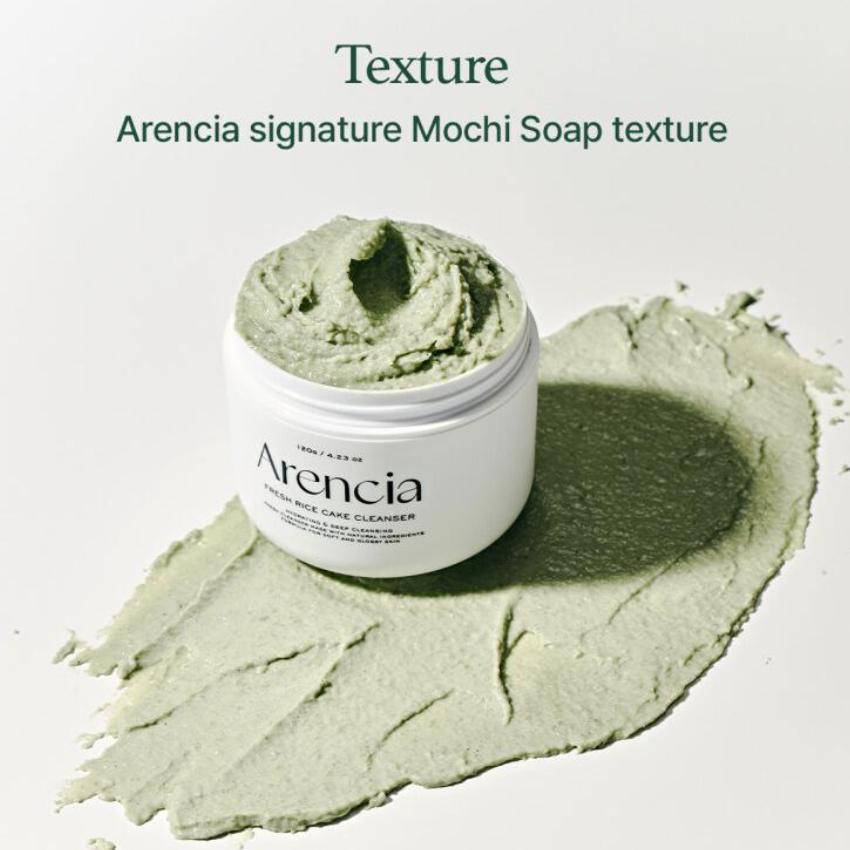 Arencia Rice Cake Fresh Cleanser 120g (Green, Rosehip, Blue Hyssop) (9 Options)