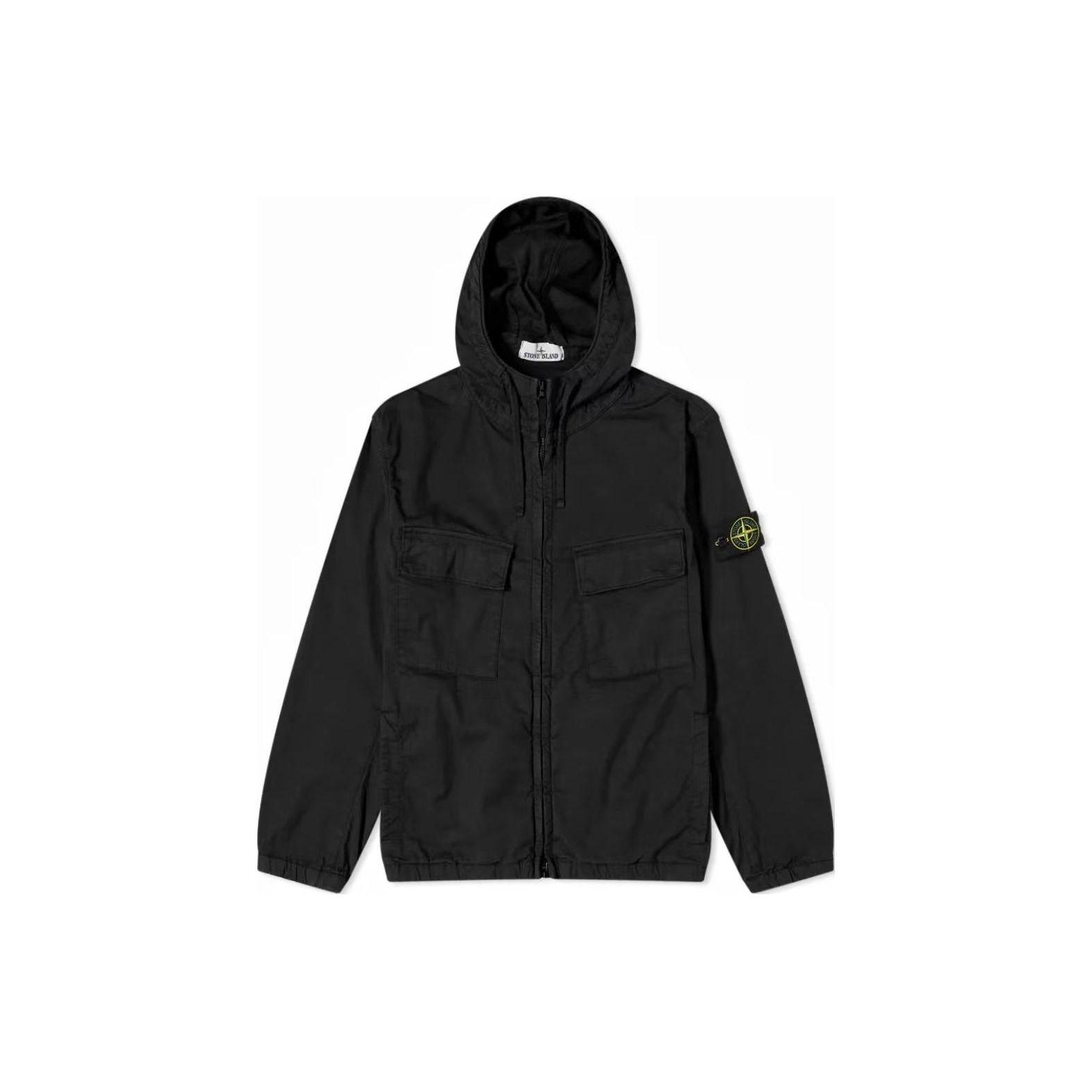 Stone Island Klasisks Logo Ar Kapuci