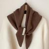 Women's Wool Knit Triangle Shawl Scarf - Versatile, Warm for Autumn & Winter