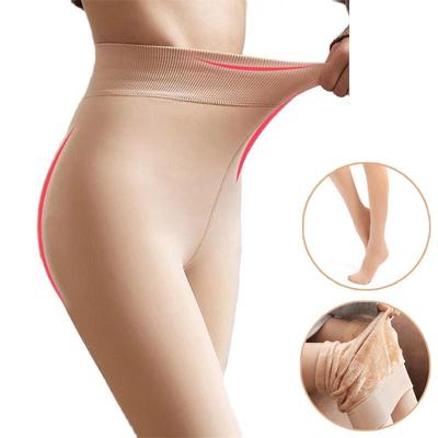 Kalınlaştırılmış ve Polar Çoraplar Dış Penetran Cilt Parlaklığı Bacak Parçası Bir Pantolon Yüksek Bel Zayıflama Külotlu Çorap Kadınlar için
