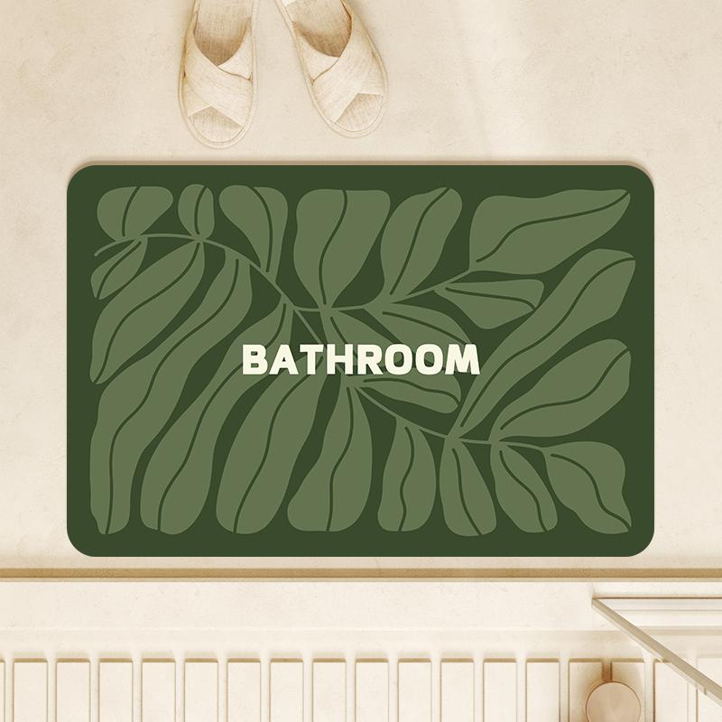 Water absorbing, anti slip, diatomaceous earth, wear-resistant shower room cushion, dirt resistant, easy to take care of feet