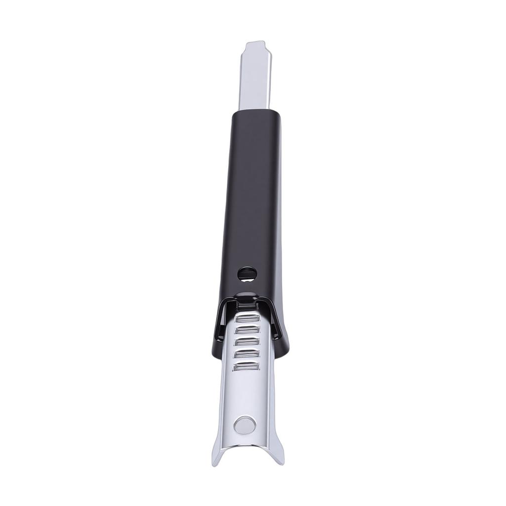 Adjustable Bottle Opener Stainless Steel Multi Purpose Twist Off Glass Jar Lid Can Opener Black