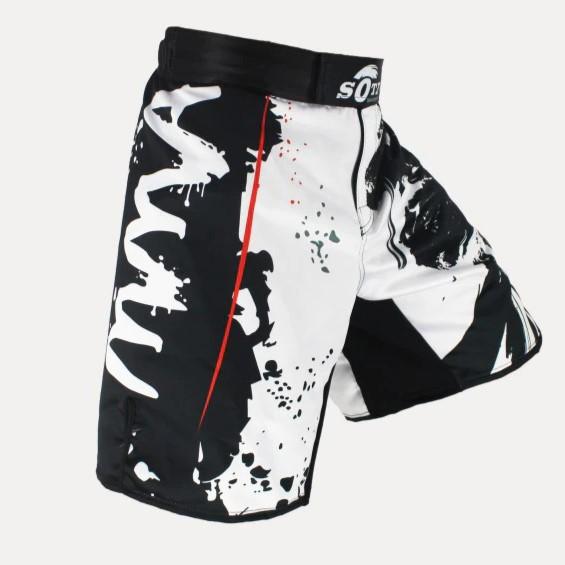 SOTF czarne w pasie Bushido Fitness ostre spodenki do sportów walki ninja tygrys Muay Thai spodenki mma odzież bokserska boks tajski