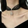 Gothic Star Pendant Lace Choker Retro Necklace For Women Trendy Charm Personalized Neck Jewelry Accessories