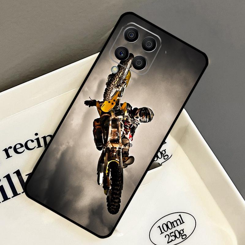 Moto Cross Motorcycle Sports Case For Samsung Galaxy M21 M31 M14 M34 M54 M33 M16 M36 M56 M53 M13 M12 M32 M52 M15 M55 M35