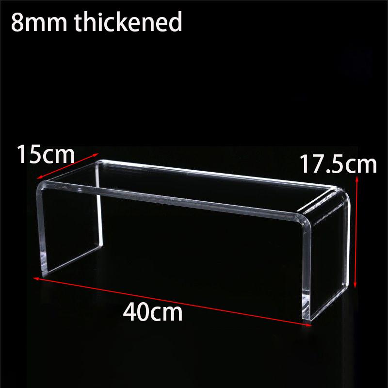 Acrylic Display Riser,Thicken 8mm Clear Display Shelf for Cupcake Stand,Figurines,Collectibles Kitchen Bathroom Home Organizer