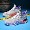 New basketball shoes men's high-top boots breathable, non-slip, wear-resistant and shock-absorbing middle school students' sneakers cement