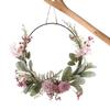 Spring Wreath Artificial Floral Wreaths Front Door Wall Garland Round Door Hanger Fake Floral Garland Home Wedding Party Decor