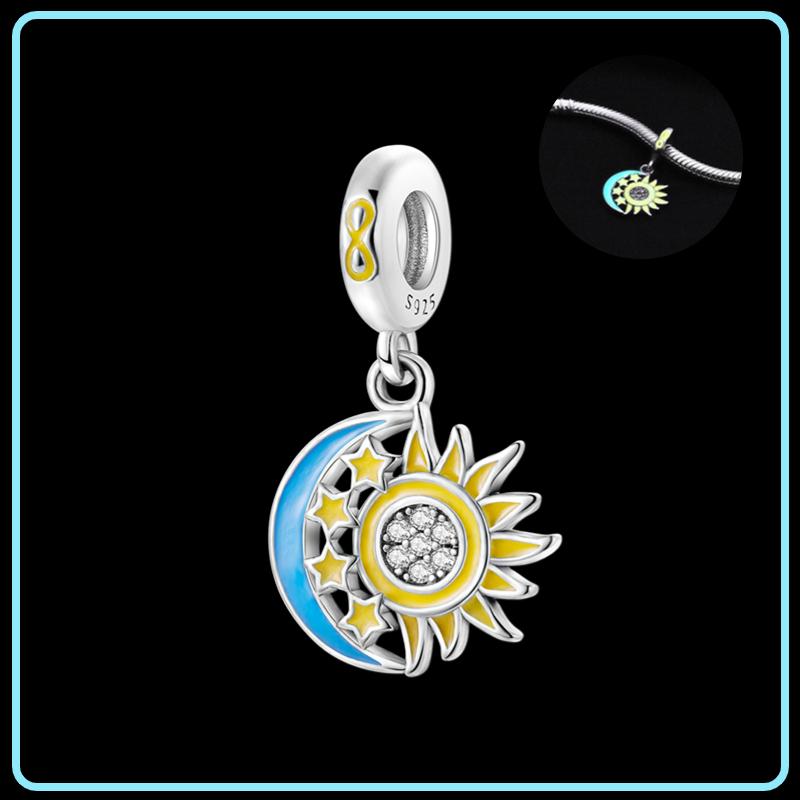 Copper Glow In The Dark Firefly Dangle Charms Fit Original Brand Bracelet And Necklace Jewelry Making Gift