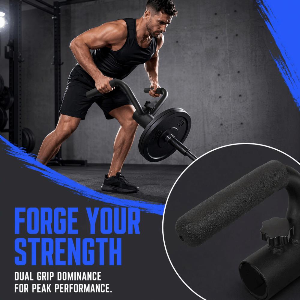 Verstellbarer Landmine Rudergriff Eisen Ruderstange Griff Tragbarer T-Bar Aufsatz Krafttraining