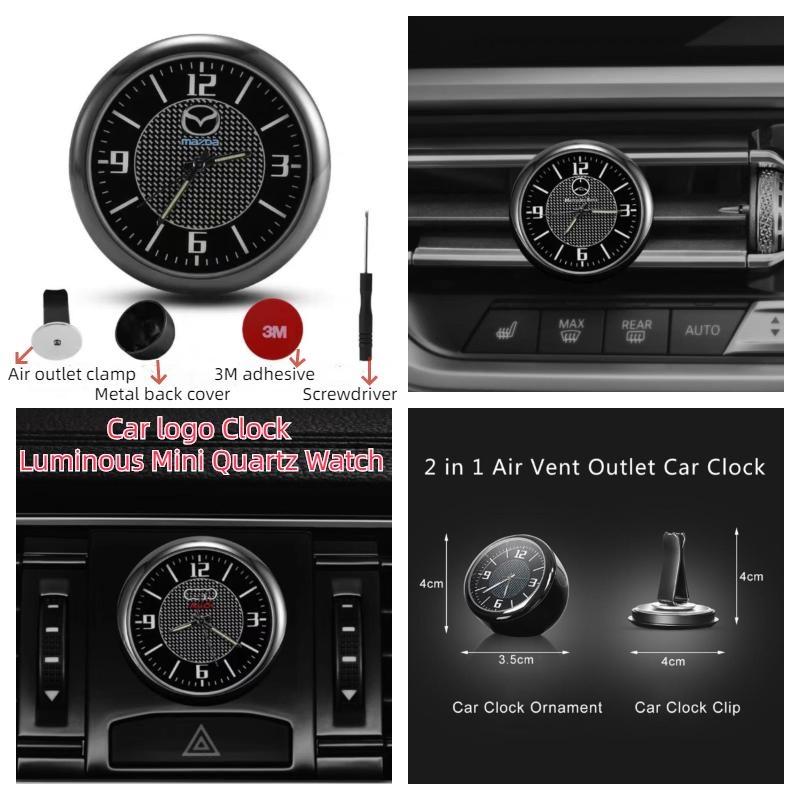

Автомобильные часы Украшения для интерьера Часы Кондиционер Вентиляционные отверстия Выпускной зажим Часы Мини-украшение Приборная панель Дисплей времени Автоаксессуары Ho/nda