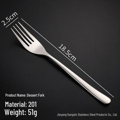 Zhi Shi Smooth Handle Stainless Steel Dessert Fork