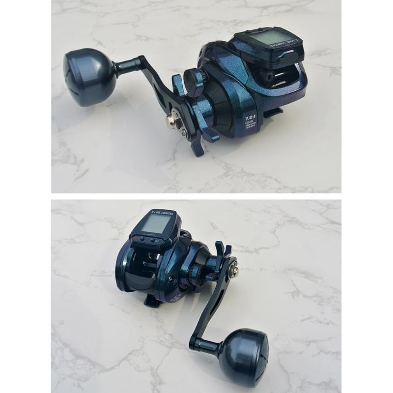 Corrosions Resist Saltwater Freshwater Fishing Reel Electronic LED Screen Fishing 7.2:1 High Speed Powerful Fishing Reel