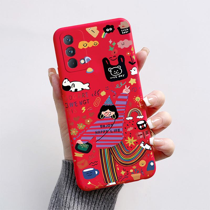 Soft TPU Case For Realme GT Master Edition Cover Cute Cartoon Funny Cat Bumper Capa Coque For OPPO Realme Q3 Pro Carnival Fundas