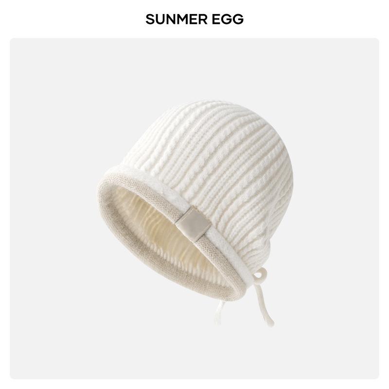 

Осенние и зимние шапки, мужские и женские модные шапки-мешки, теплая шапка-ушанка, однослойная шапка-свитер, вязаная шерстяная шапка белый