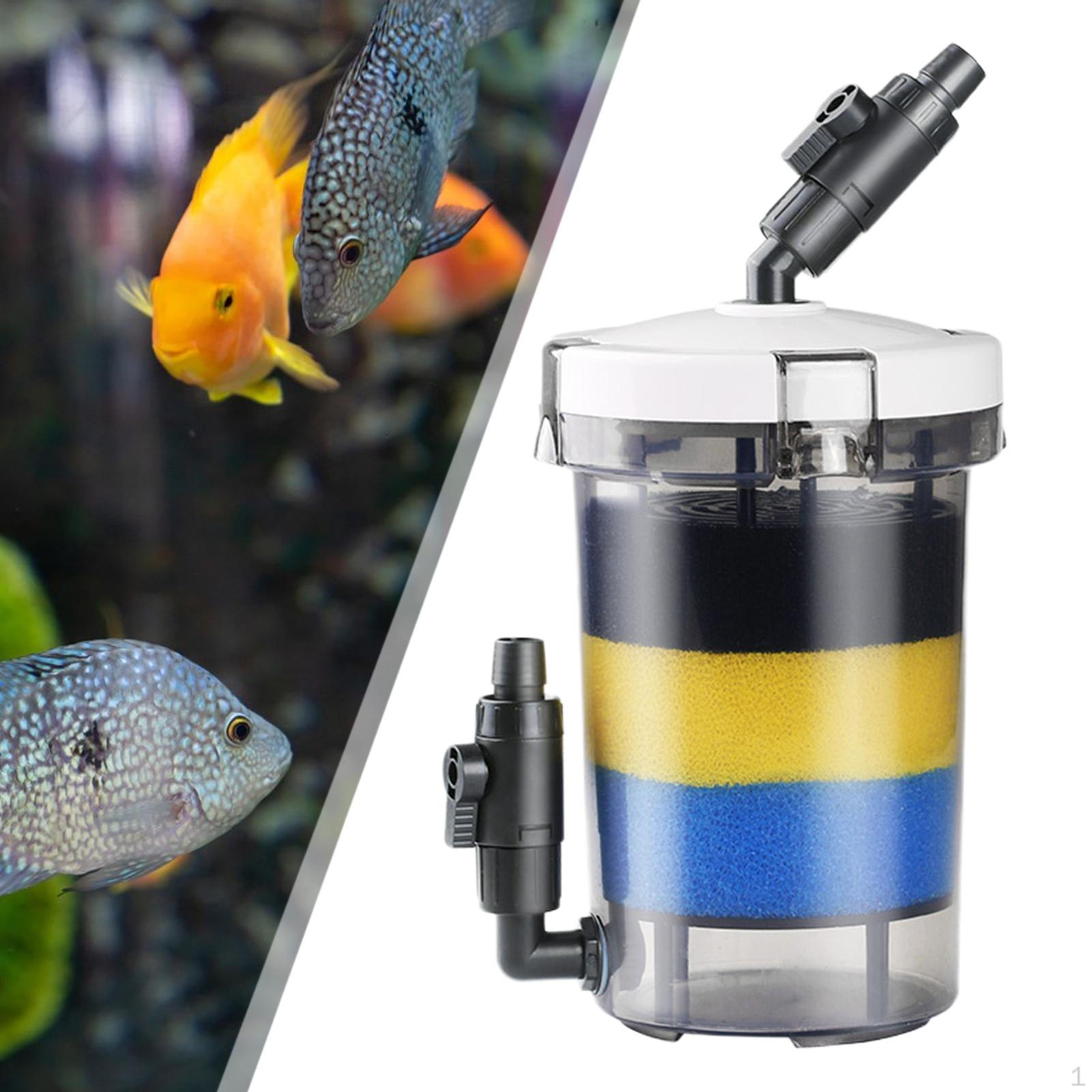 

Акваріумний фільтр, регульований потік із 3-ступеневою губкою, безшумна морська прісноводна система Черепаха 18.5x33x16cm