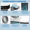 Mini Fan Portable Air Conditioner 12W Mist Water Spray Fan with 900mL Water Tank and Colourful Night Light for Summer Home Room