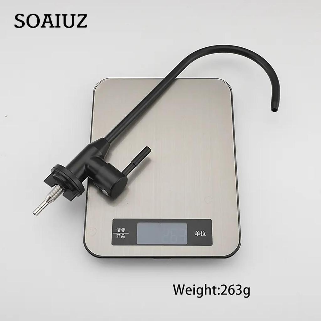 1/4" Küchenarmatur Edelstahl Wasserfilter Wasserhahn Trinkwasserhahn Filter Wasserhahn Einzel Kaltwasser Spüle Wasserhahn