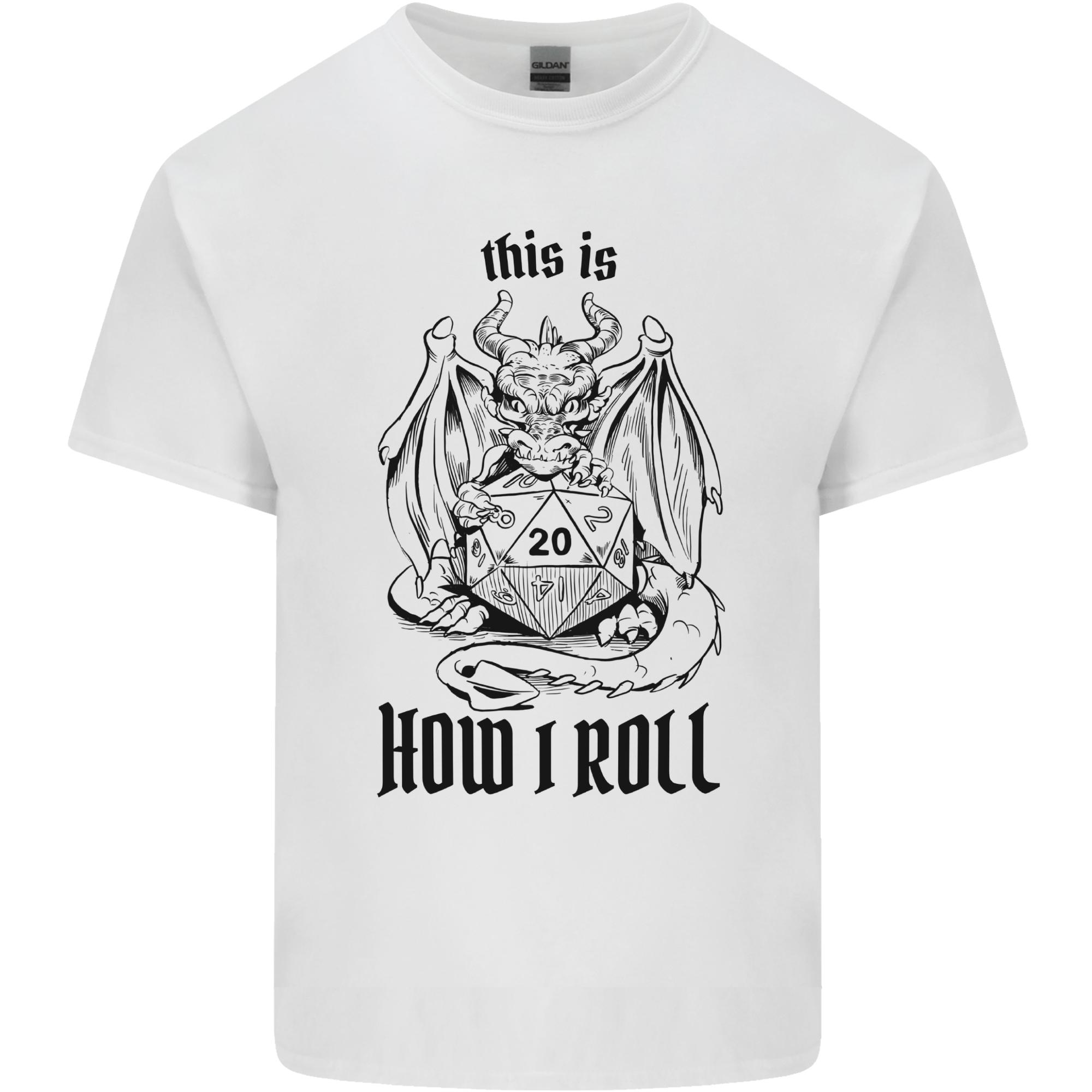 RPG This is How I Roll Role Play Dragon Dice Unisexs Light Cotton TShirt S