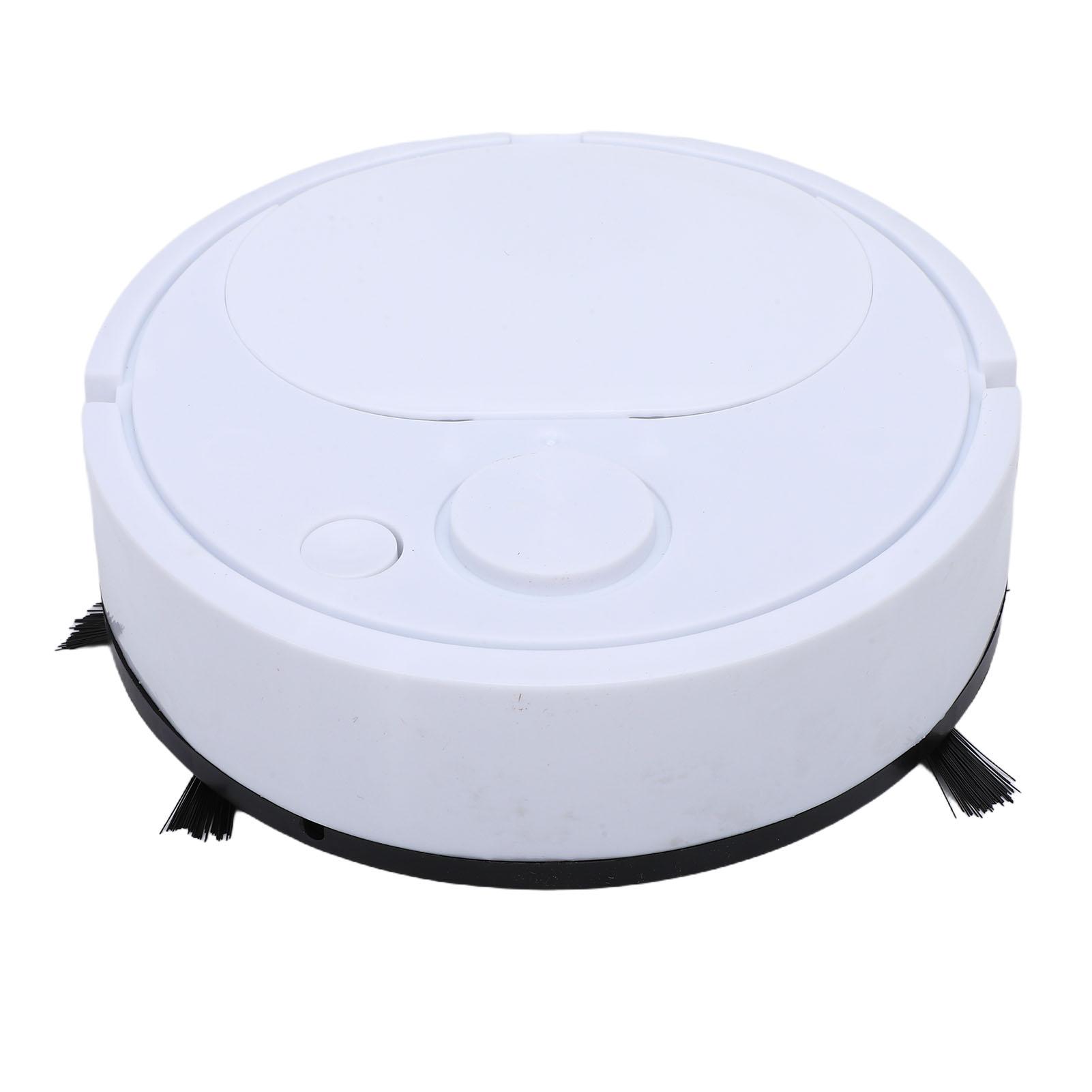 Robot Vacuum Cleaner Mini Automatic Avoidance USB Charging 3 in 1 Smart Sweeping Robot for Wooden Flooring Carpet белый
